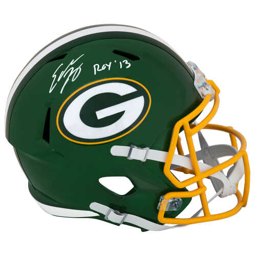 Eddie Lacy Signed Green Bay Packers FLASH Riddell Full Size Speed Replica Helmet w/ROY'13
