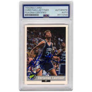 Christian Laettner Signed 1992 Classic Draft Picks Basketball Trading Card #43 - (PSA Encapsulated)