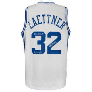 Christian Laettner Signed White Custom College Basketball Jersey w/The Shot 3-28-92