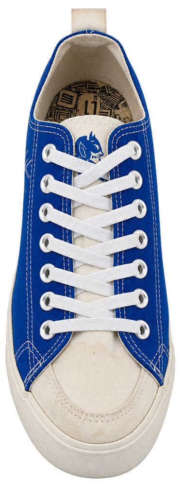 Christian Laettner Signed Duke SKICKS White & Blue Shoe - (Left Foot) - Image 2