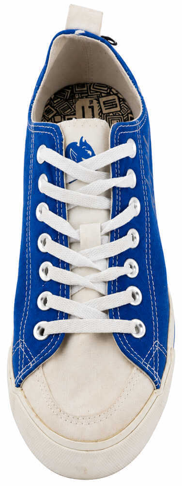 Christian Laettner Signed Duke SKICKS White & Blue Shoe - (Right Foot) - Image 2