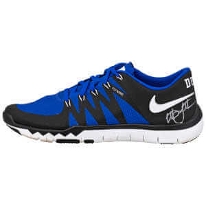 Christian Laettner Signed Duke Nike Flywire Black & Blue Shoe - (Right Foot)