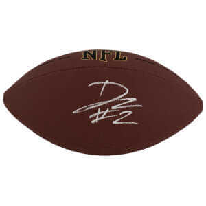 DJ Lagway Signed Wilson Super Grip Full Size NFL Football
