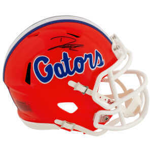 DJ Lagway Signed Florida Gators Orange Riddell Speed Mini Helmet