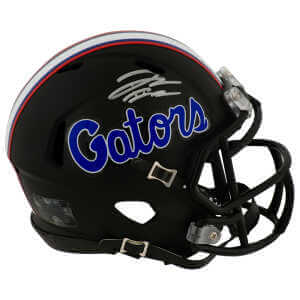 DJ Lagway Signed Florida Gators Black Riddell Speed Mini Helmet