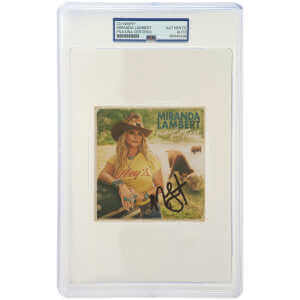 Miranda Lambert Signed 'Postcards From Texas' 5x5 CD Insert Card - (PSA/DNA Encapsulated)