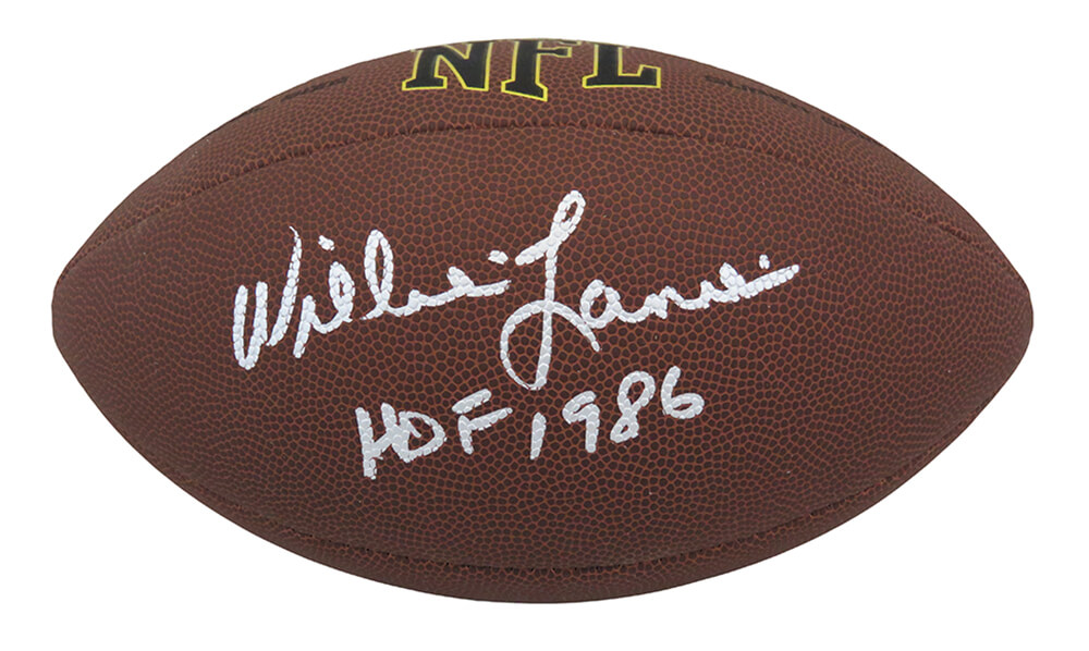 Willie Lanier Signed Kansas City Chiefs Mini Helmet Hall Of Fame HoF Auto