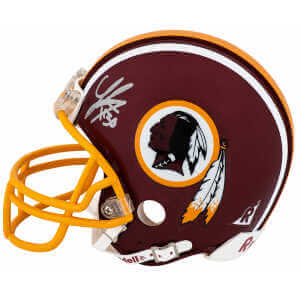 LaRon Landry Signed Washington Throwback Riddell (VSR4) Mini Helmet