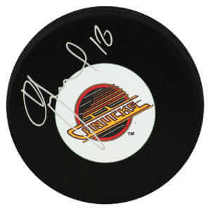 Igor Larionov Signed Vancouver Canucks (Medium) Logo Hockey Puck
