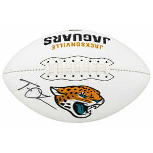 Trevor Lawrence Signed Jacksonville Jaguars Logo Wilson White Panel Football - (Fanatics)