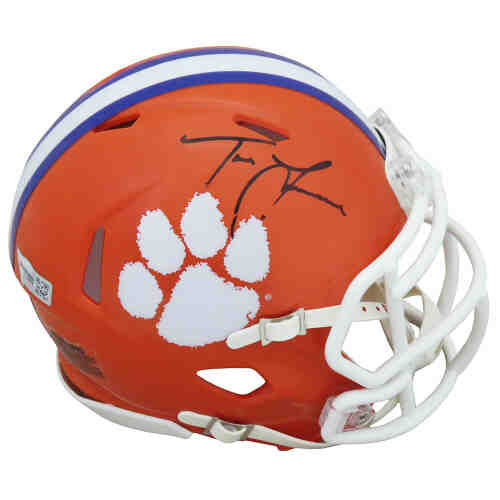 Trevor Lawrence Signed Clemson Tigers Riddell Speed Mini Helmet (Fanatics)