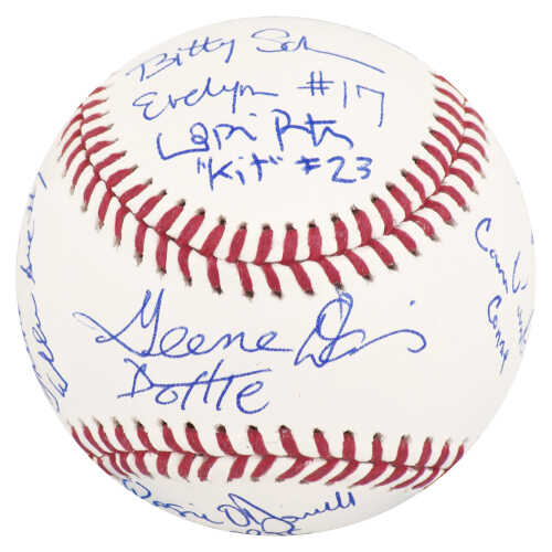 A League Of Their Own (Rockford Peaches) Cast Signed Rawlings Official MLB Baseball (11 Signatures - w/Character Names)