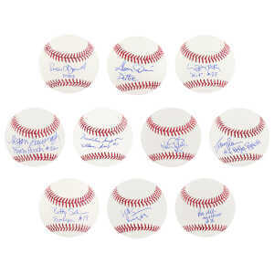 A League Of Their Own (Rockford Peaches) Signed Individual Rawlings MLB Baseball w/Character Names (Set of 10 Balls)