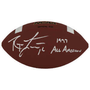 Ryan Leaf Signed Wilson NCAA Full Size Football w/1997 All American