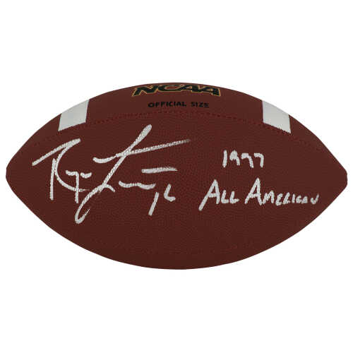 Ryan Leaf Signed Wilson NCAA Full Size Football w/1997 All American