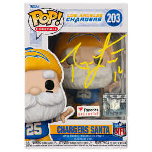 Ryan Leaf Signed Chargers SANTA Funko Pop Doll #203