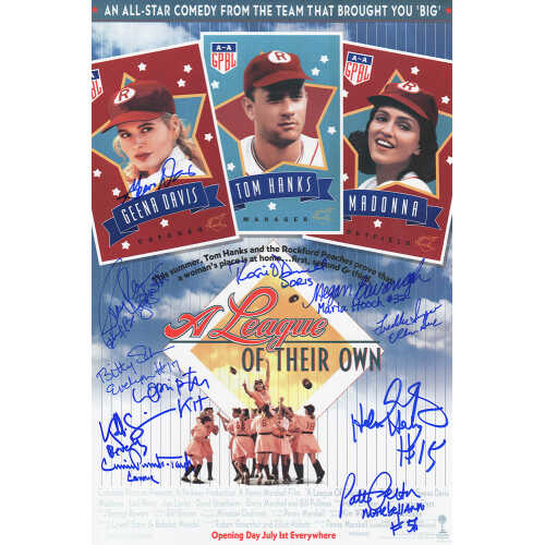 A League Of Their Own (Rockford Peaches) Cast Signed 11x17 Movie Poster (11 Signatures)