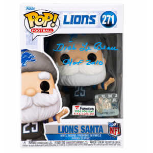 Dick LeBeau Signed Detroit Lions SANTA Funko Pop Doll #271 w/HOF 2010