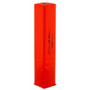 Dick LeBeau Signed BSN Orange Football Endzone Pylon w/HOF 2010