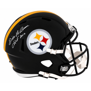 Dick LeBeau Signed Pittsburgh Steelers Riddell Full Size Speed Replica Helmet w/HOF 2010