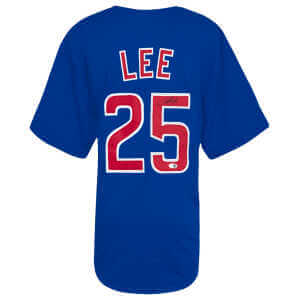 Derrek Lee Signed Blue Custom Baseball Jersey - (JSA)