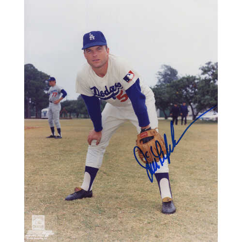 Jim Lefebvre Signed Los Angeles Dodgers Hands On Knees Pose 8x10 Photo