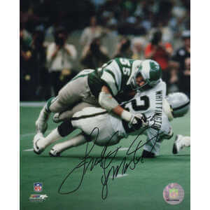 Frank LeMaster Signed Philadelphia Eagles Green Jersey Tackle 8x10 Photo