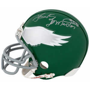 Frank Lemaster Signed Philadelphia Eagles Throwback Riddell (VSR4) Mini Helmet
