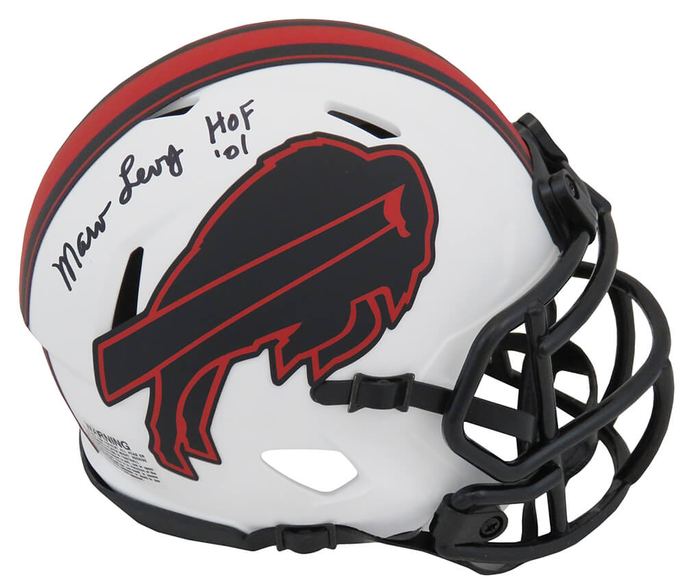 MARV LEVY SIGNED BUFFALO BILLS MINI HELMET