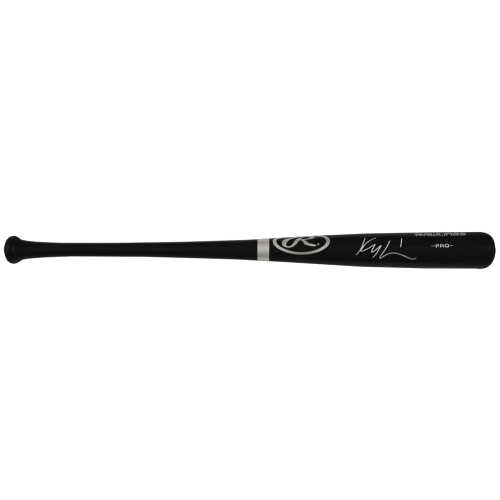 Kyle Lewis Signed Rawlings Pro Black Baseball Bat - (Fanatics) - Image 2