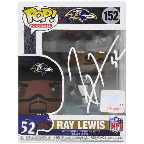 Ray Lewis Signed Baltimore Ravens NFL Funko Pop Doll #152