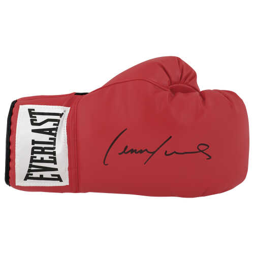 Lennox Lewis Signed Everlast Red Full Size Boxing Glove