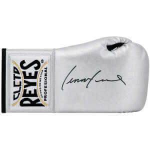 Lennox Lewis Signed Clete Reyes Silver Boxing Glove