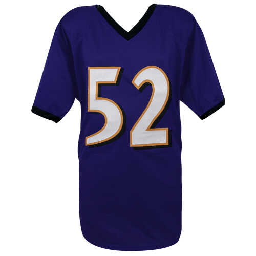 Ray Lewis Signed Purple Custom Football Jersey - Image 2