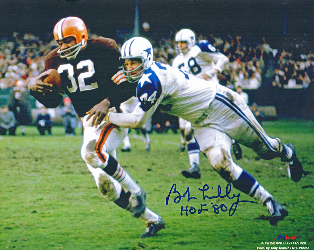 Bob Lilly signed DALLAS COWBOYS 8 X 10 Photo HOF 80'