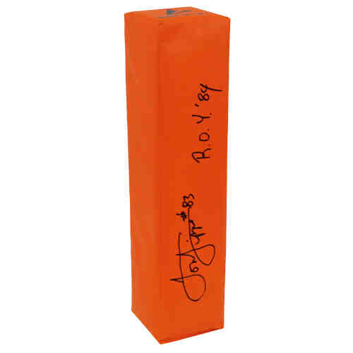 Louis Lipps Signed BSN Orange Football Endzone Pylon w/ROY'84