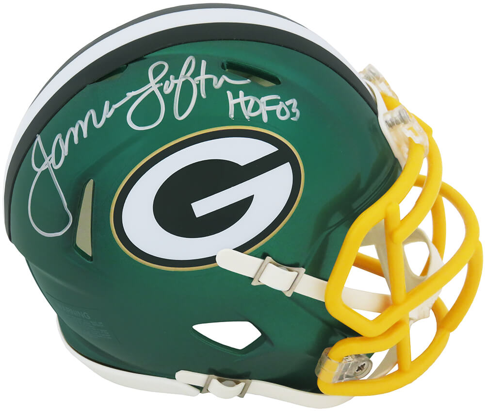 James Lofton Signed Green Bay Packers FLASH Riddell Speed Mini Helmet  w/HOF'03 – Schwartz Sports Memorabilia