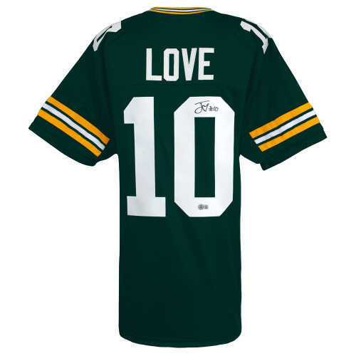 Jordan Love Signed Green Custom Football Jersey - (Beckett)