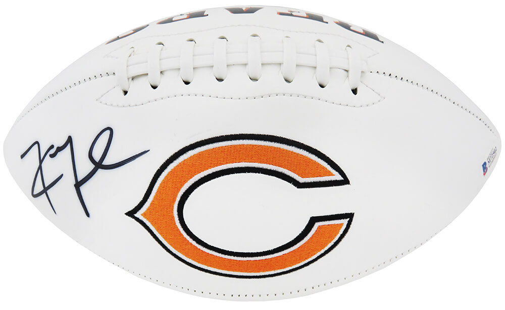 Khalil Mack Signed Chicago Bears Jarden White Panel Logo Football (Fanatics)