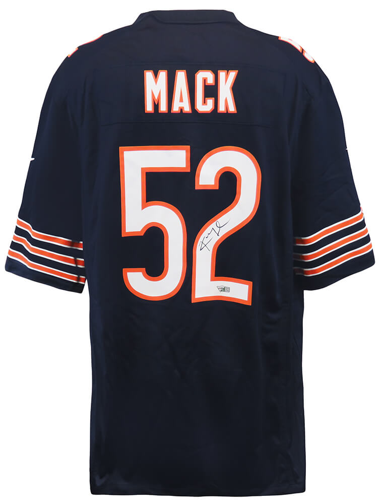 Khalil Mack 52 Chicago Bears AUTOGRAPHED Orange Jersey 