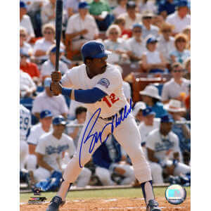 Bill Madlock Signed Los Angeles Dodgers Batting 8x10 Photo