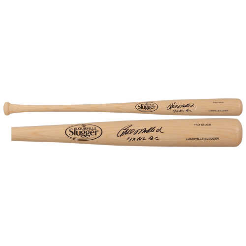 Bill Madlock Signed Louisville Slugger Pro Stock Blonde Baseball Bat w/4x NL BC - Image 2