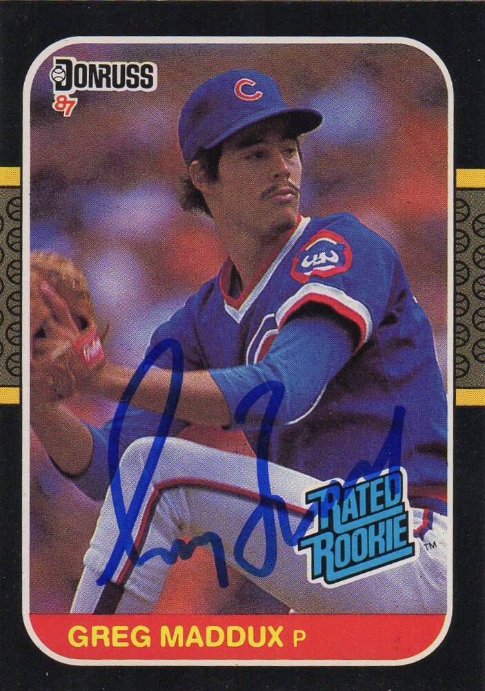 Greg Maddux (Chicago Cubs) 1987 Donruss Baseball #36 RC