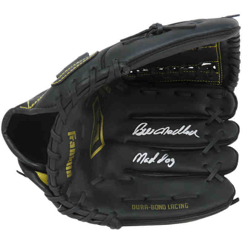 Bill Madlock Signed Franklin Baseball Fielders Glove w/Mad Dog