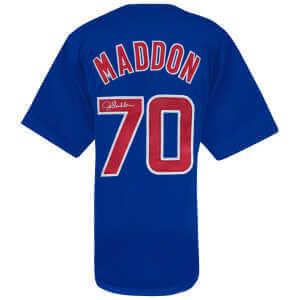 Joe Maddon Signed Blue Custom Baseball Jersey