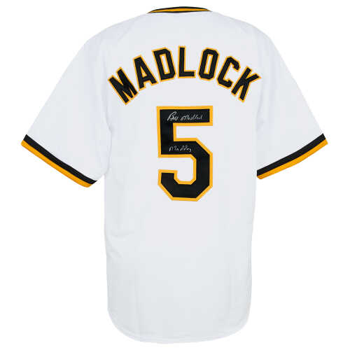 Bill Madlock Signed White Custom Baseball Jersey w/Mad Dog