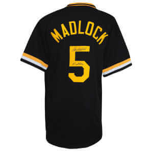 Bill Madlock Signed Black Custom Baseball Jersey w/Mad Dog