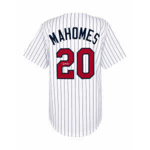 Pat (Patrick) Mahomes Sr. Signed White Pinstripe Custom Baseball Jersey
