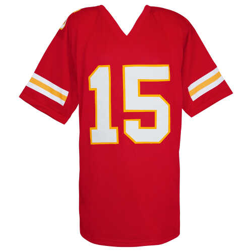Pat (Patrick) Mahomes Sr. Signed Red Custom Football Jersey w/Who's Your Daddy? - Image 3