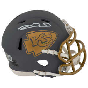 Patrick Mahomes Signed Kansas City Chiefs SLATE Riddell Speed Mini Helmet (Beckett)